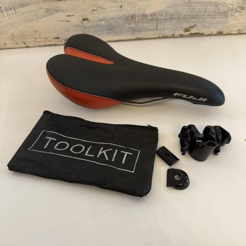 Fuji bicycle saddle seat black - bicycle,